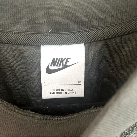 Nike Allover Jacquard Boxy Top - Green - 2X (Matching Set -Sweatpants Available) - Picture 4 of 5